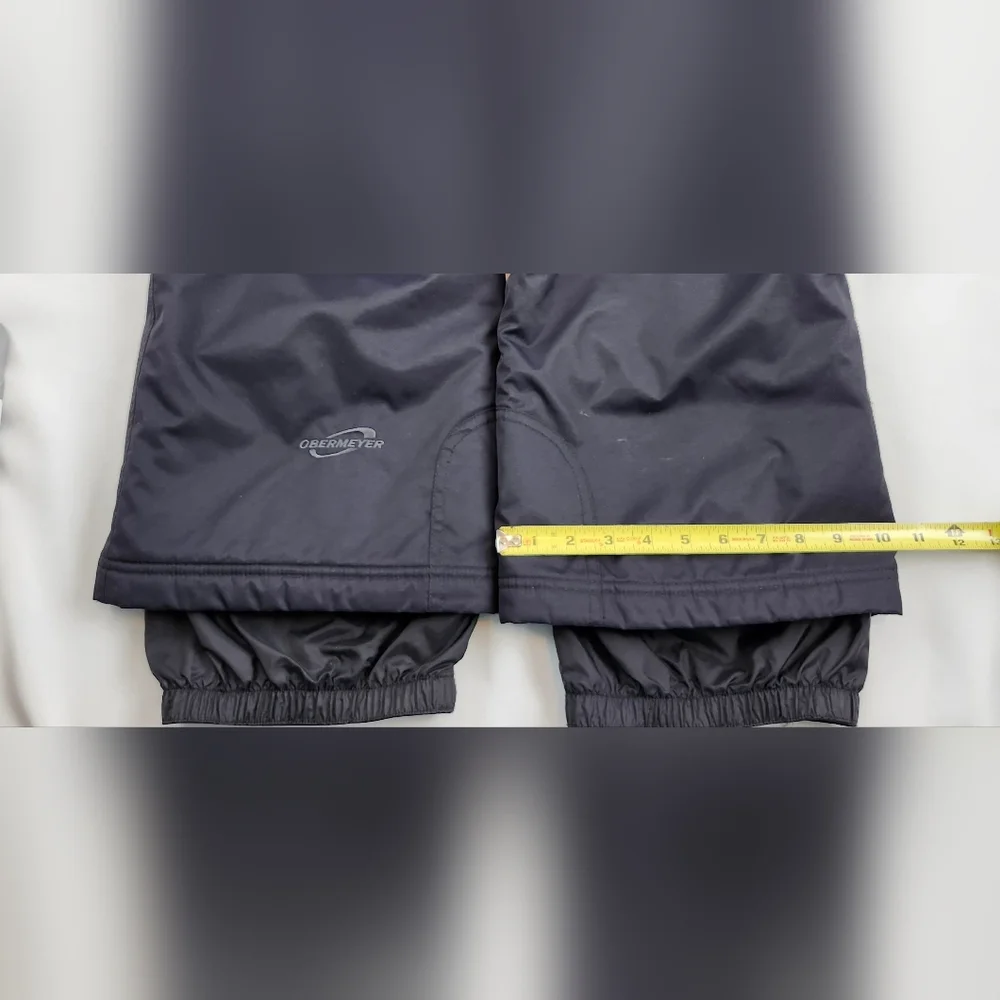 Obermeyer Ski Snowboard Snow Winter Pants Ladies Sz 14 Black  Nylon #65101 - Picture 12 of 14